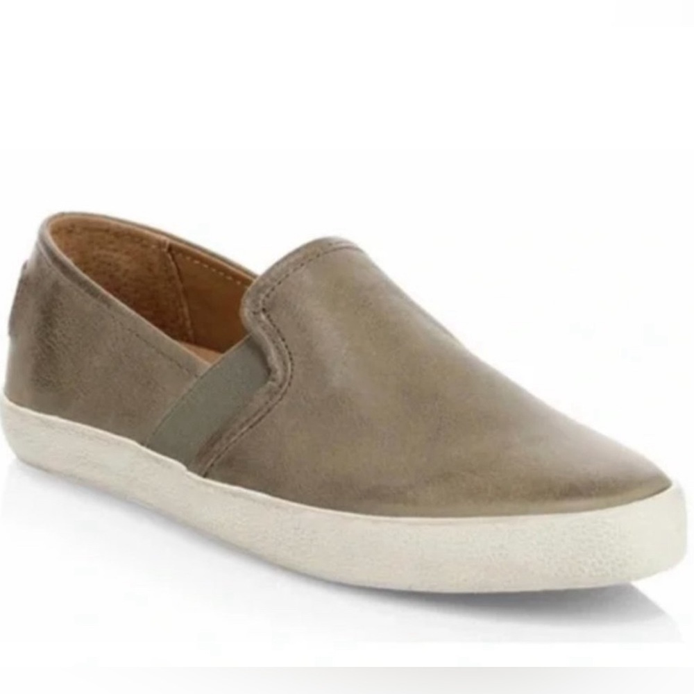 Frye Dylan Leather slip on Sneaker in Ash Size 10